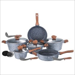 Berlinger Haus 15-PIECE Marble Coating Induction Cookware Set Forest Line