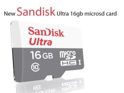 Sandisk Ultra 16gb Micro Sd Card With Adapter