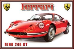 Ferrari Dino 246 Gt 69 - Classic Metal Sign