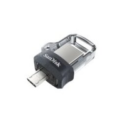 SanDisk Dual Drive M.3 128GB Flash Drive - Micro-usb To USB3.0