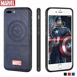 Marvel Avengers Iphone Leather Case Protective Cell Phone Case For Apple Iphone 8 Plus iphone 7 Plus Marvel Avengers Comic Super Hero Inspired Series 3D