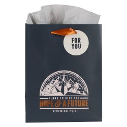 Large Portrait Gift Bag With Card - Plans To Give You Hope And A Future