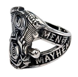 Sons Of Anarchy Men Of Mayhem Stainless Steel Ring 8