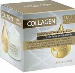 Dead Sea Collection Collagen With Dead Sea Minerals Anti Wrinkle Night Cream 1.69 Fl Oz