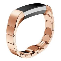 Durable Watch Strap Rtyou Tm Stainless Steel Watch Band Wrist Strap For Fitbit Alta Smart Watch Rose Gold