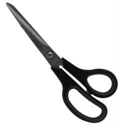 Large Scissors 200MM Black And Grey- Stainless Steel Blades Ergonomic Design Left And Right Handed Ideal For Use At Home School And Office