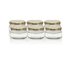 Consol 200 Ml Dip Jar With Gold Lid