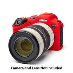 Pro Silicon Camera Case For Mirrorless Canon R7 - Red - ECCR7R