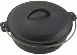 Totai 2.2l Cast Iron Caldron Pot in Black