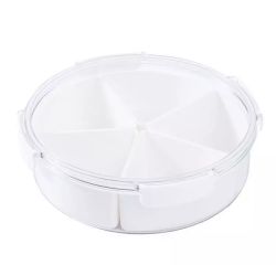 Round Food Container With Compartments