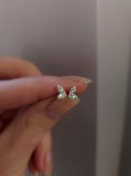 Titania Diamond Stud Earrings - 10K White Gold