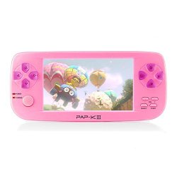 Handheld Game Console Pap-kiii Retro Game Console 650 Classic Games 4.3 Inch Tft Screen Portable Game Console Support Gba sega sfc neogeo nes -pink