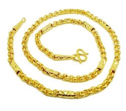 Chain 22K 23K 24K THAI BAHT YELLOW GOLD GP NECKLACE 25" Jewelry 