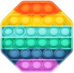 Pop It Bubble Octagon Fidget Rainbow No Packaging No Warranty