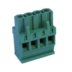 Green Connector 5.08MM Pitch Straight Side Feed 4 Way Pcb Cable Terminal Block 4PIN Plug In Screw