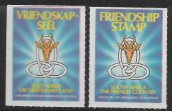 South Africa Mnh Friendship Seal Cinderella Stamps - Eng. & Afr. Um