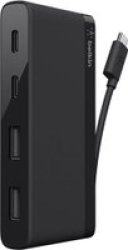 Belkin Boost Charge 4-PORT USB Power Extender Black