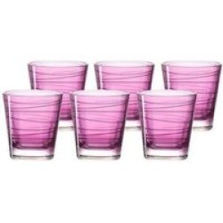 Drinking Glass Tumbler Violet Purple Vario Set Of 6