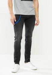 Skinny Jeans - Washed Black Denim