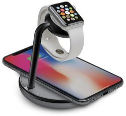 KANEX Gopower Stand With Wireless Qi Charging Base For Apple Watch And Iphone