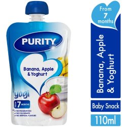 Purity Fruit Puree Banana Apple & Yoghurt 110ML