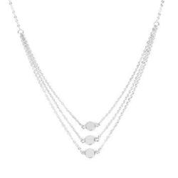 Party Necklaces Hemlock Fashion Women Multilayer Love Heart Pendant Necklace Chain Jewelry Silver