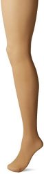 Hanes Silk Reflections Women's Perfect Nudes Micro-net Control Top Pantyhose Buff Small