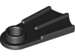 Parts Minifigure Footgear Flipper 2599A - Black