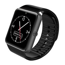 Sweatproof Watch Monitor Smart Watch Phone For Iphone 5S 6 6S 7 And 4.2 Android Or Above Smartphones Black