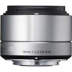 Sigma 19mm F 2.8 Dn Lens For Sony E-mount Cameras Silver