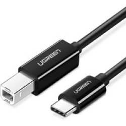 UGreen Usb-c To USB 2.0 B 2M Printer Cable - Black