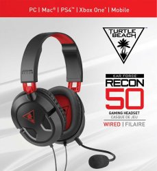 turtle beach ear force recon 50 gaming headset for playstation 4, xbox one, pc/mac model number