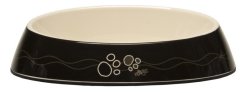 Rogz Catz Bowlz 200ml Fishcake Cat Bowl - Black Paws