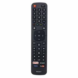 EN2A27 Remote Control Compatible With Hisense LED Hdtv Tv EN-2A27 40H5B 55H6B 50H7GB 43H6C 43H6D 50H6C 50H6D 55H6C 55H6D 65H6C 65H6D Netflix Vudu Youtube