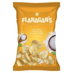 Flanagan's Moreish Irish Paddy's Sea Salt Flavoured Kettle Fried Chips 125G