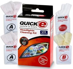 H&a Quality Quick-e Headlight Restoration Kit Quick&easy Result In 60 Seconds With 3M Uv Protection