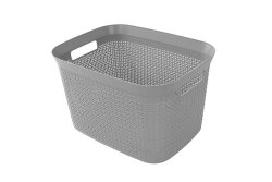 Ezy Storage Mode 25L Open Basket Grey
