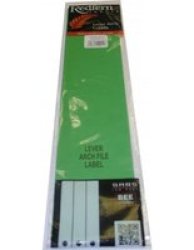 Lever Arch File Labels Value Pack 50 Pack Green