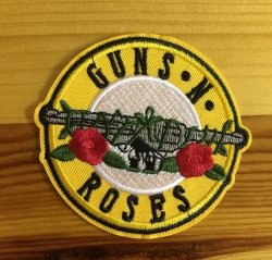 GUNS N ROSES BDG191 Yellow Badge Patch