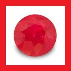 Ruby Natural Madagascar - Deep Red Round Facet - 0.215CTS