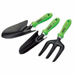 Draper 83972 Easy Find Gardening Hand Tool Set - Green 3-PIECE