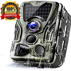 TRAIL Game Camera 16MP 1080P Waterproof Hunting Scouting Cam For Wildlife Monitoring With 120DETECTING Range Motion Activated Night Vision 2.4 Lcd Ir Leds