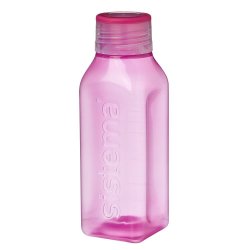 - 475ML Small Square Bottle - Pink