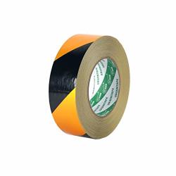 Lqqff Mark Barrier Tape 40MM X 50M Black yellow Hazard Warning Tape Adhesive Label Barrier Tape