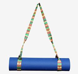 Iribit Fitness Premium Design Yoga Mat Carry Strap Sling Aztec