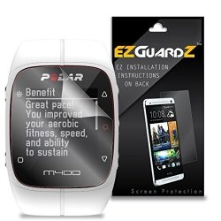 6-PACK Ezguardz Screen Protector For Polar M400 Fitness Watch Ultra Clear