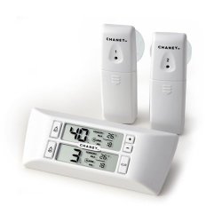 Chaney Instrument 00985 Wireless Refrigerator Freezer Thermometer Alarm Set By Chaney