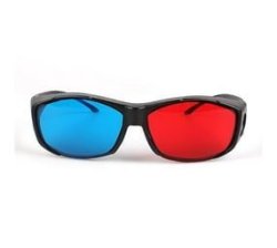Red-blue 3D Glasses cyan Anaglyph Simple Style 3D Glasses 3D Movie Game-extra Upgrade Style