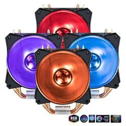 Cooler Master MA410P Rgb Cpu Air Cooler 4 Cdc Heat Pipes Master Fan 120MM Intel amd AM4 Support