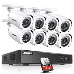 Annke Security Camera System 16 Channel 5-IN-1 HD Dvr Video Recorder 2TB Hard Drive 8PCS 1080P Outdoor Home Surveillance Cameras Cctv Kits For Easy Remote Monitoring